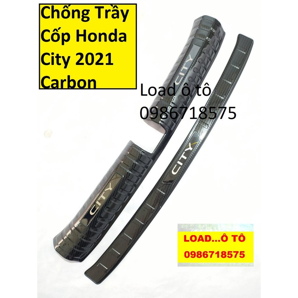 Chống Trầy Cốp Honda City 2023-2021 Trong, Ngoài Vân Carbon Cao Cấp, Có Sẵn Keo Dán 3M