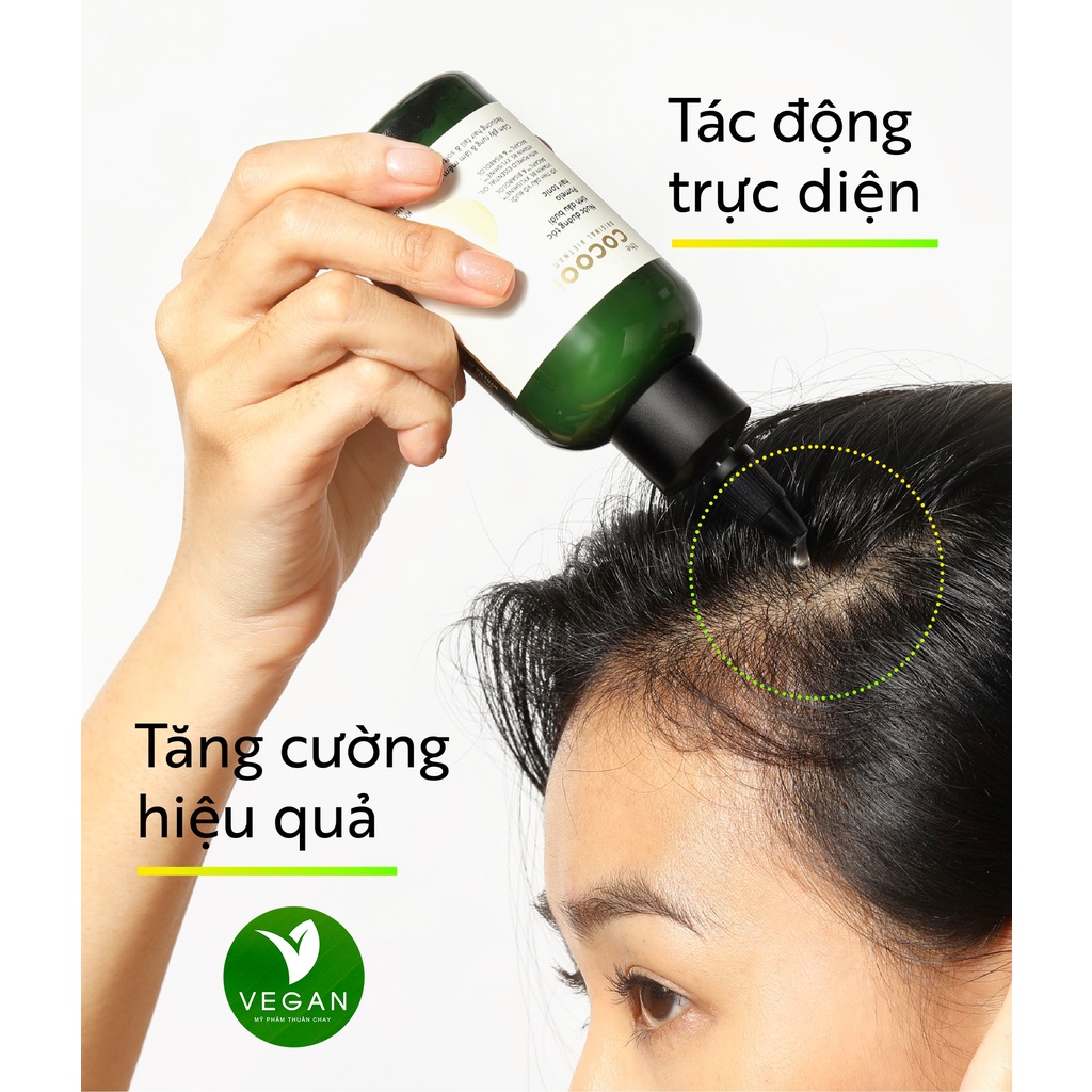 Combo 2 chai Nước dưỡng tóc tinh dầu bưởi (pomelo hair tonic) Cocoon 140ml/1chai thuần chay