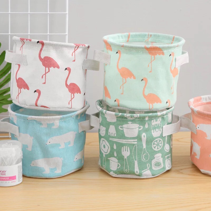 Giỏ Vải, Túi Vải, Sọt Vải Để Đồ 14cm x 18cm