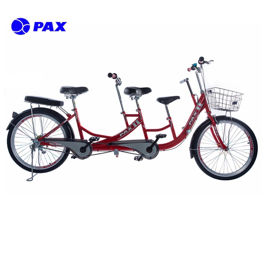 Xe đạp đôi gia đình cao cấp PAX 2 Sport - Kiểu dáng thể thao - Hai người đạp tự do - Trọng tải 300kg - Có thêm ghế cho bé