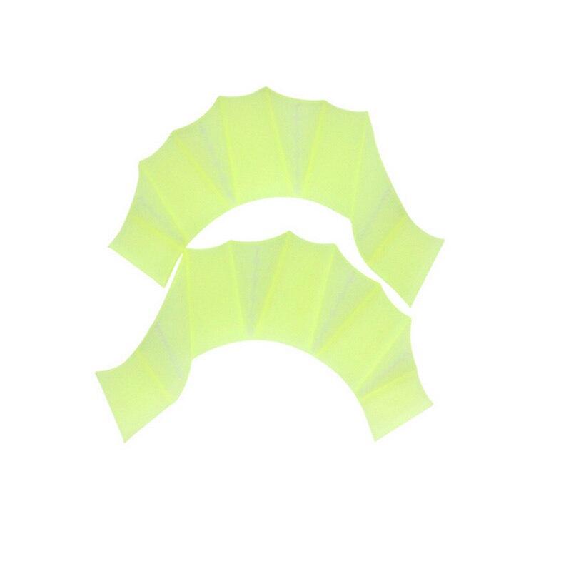 1 Pair Silicone Swimming Gloves Gear Fins Hand Web Flippers Training Women Men Kids Webbed Gloves For Swimming