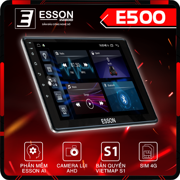 Màn hình cho xe ô tô ANDROID ESSON E500 - MMKauto