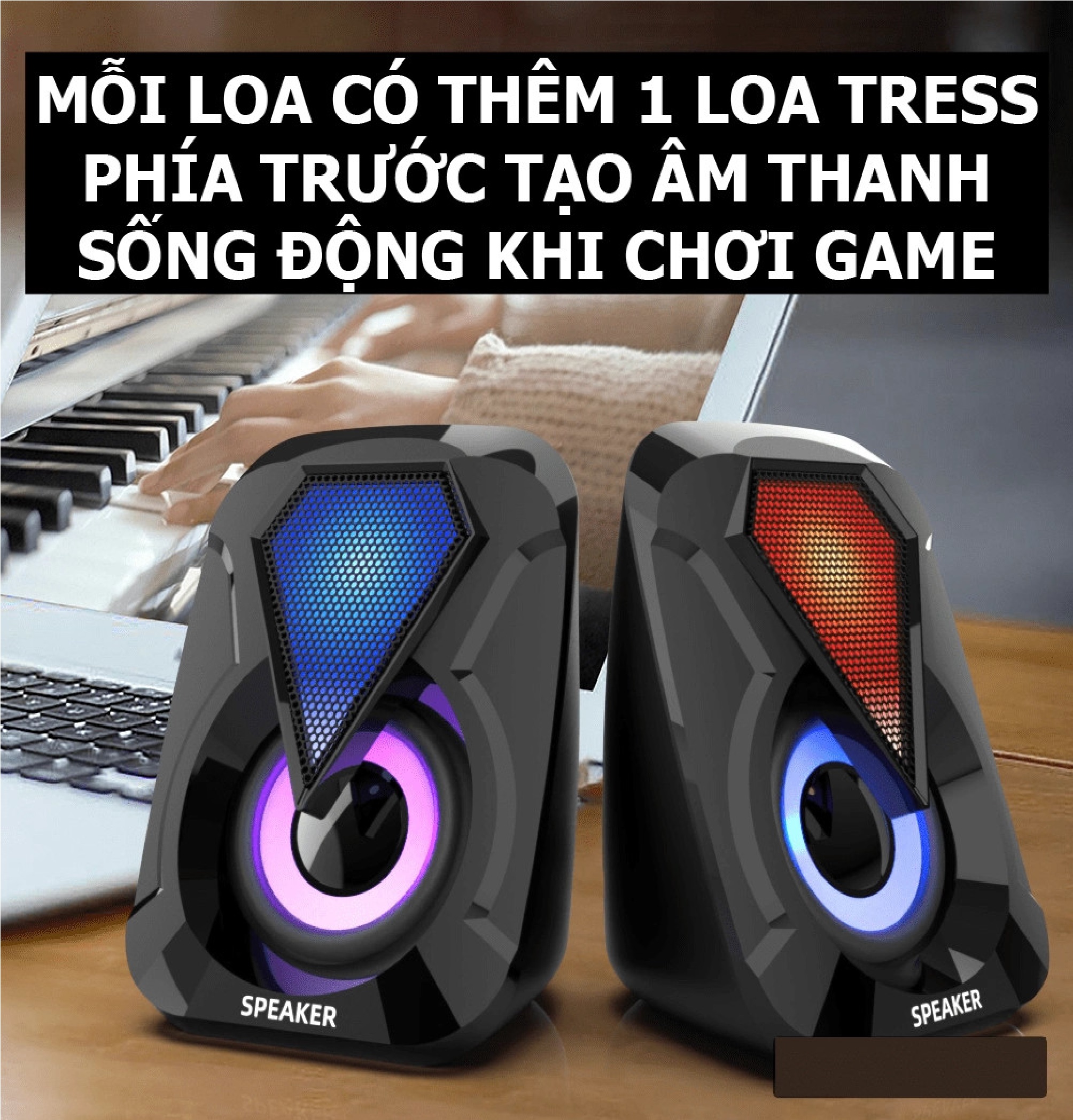 Loa vi tính E-1053 VT - Hàng chính hãng