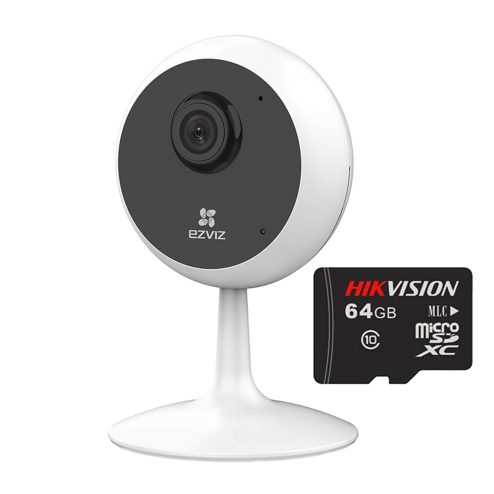 Trọn bộ Camera Ip Wifi Ezviz Cube C1C Full HD 1080P Và Thẻ Nhớ HIKVISION 64GB - Hàng Chính Hãng