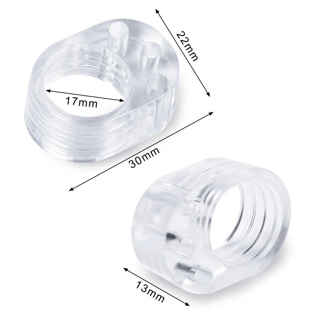 Tay cầm cửa bộ đệm -10 Đặt tay cầm cửa đóng cửa Jack bảo vệ bức tường Buffer Tap Bộ giảm chấn Cửa để bảo vệ tường và đồ nội thất trong suốt