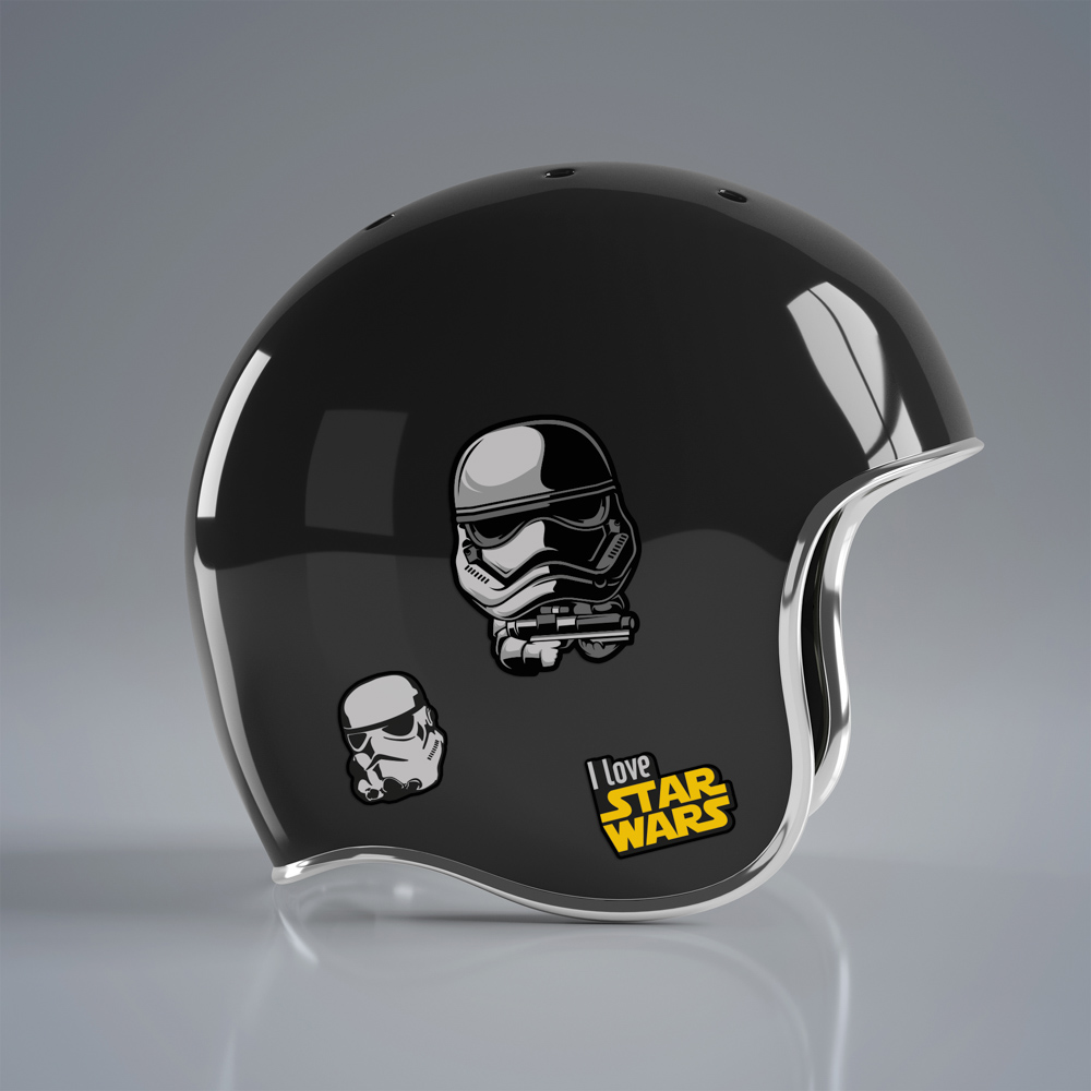 I love Star Wars - Single Sticker hình dán lẻ