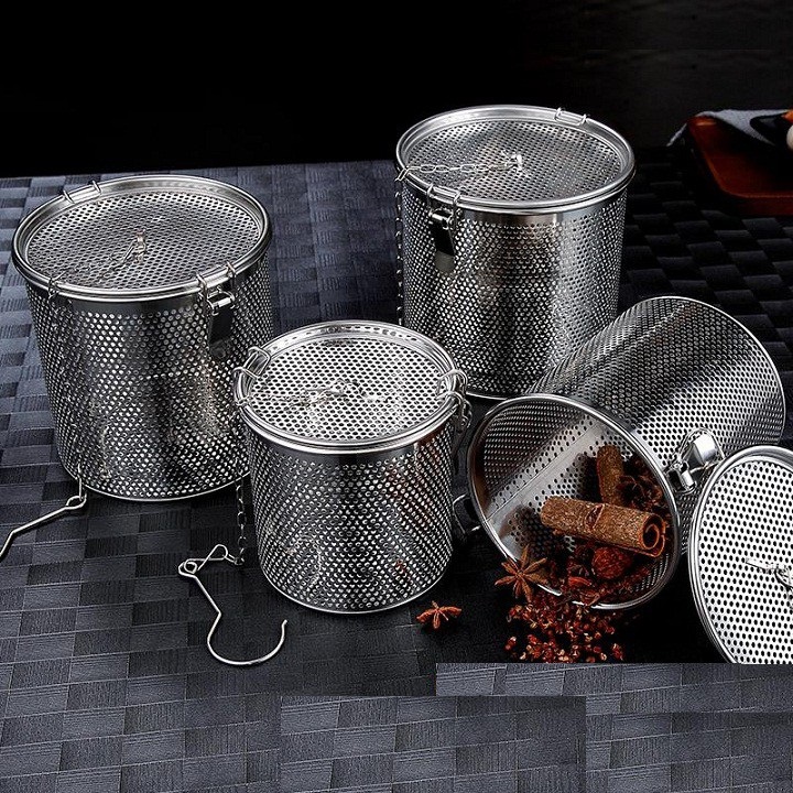 Dụng cụ lọc trà, thảo dược và gia vị bằng inox đủ size cao cấp
