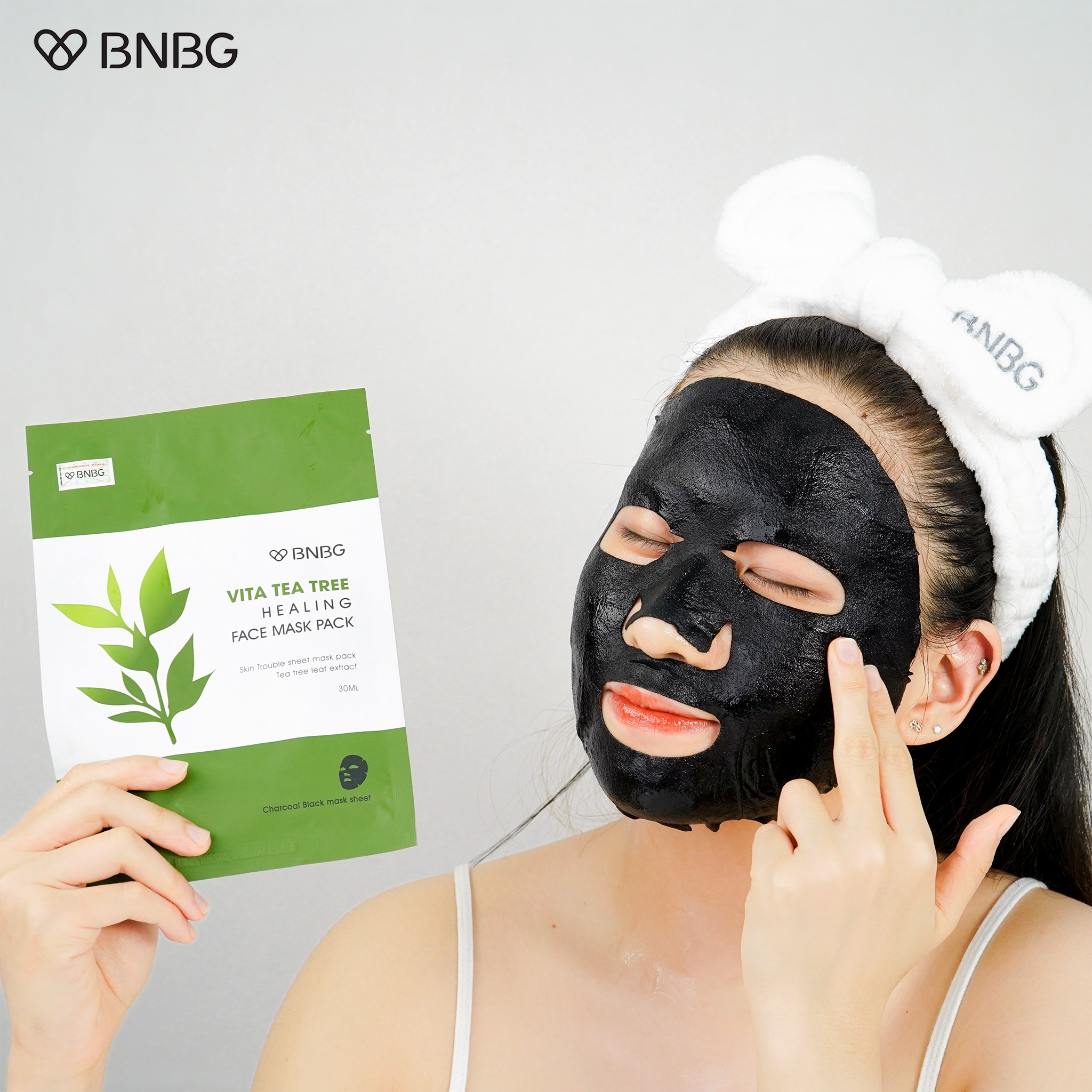 Mặt Nạ Tràm Trà BNBG Vita Tea Tree Healing Face Mask Pack [MIẾNG LẺ] Kiểm Soát Dầu Mụn Thải Độc Da