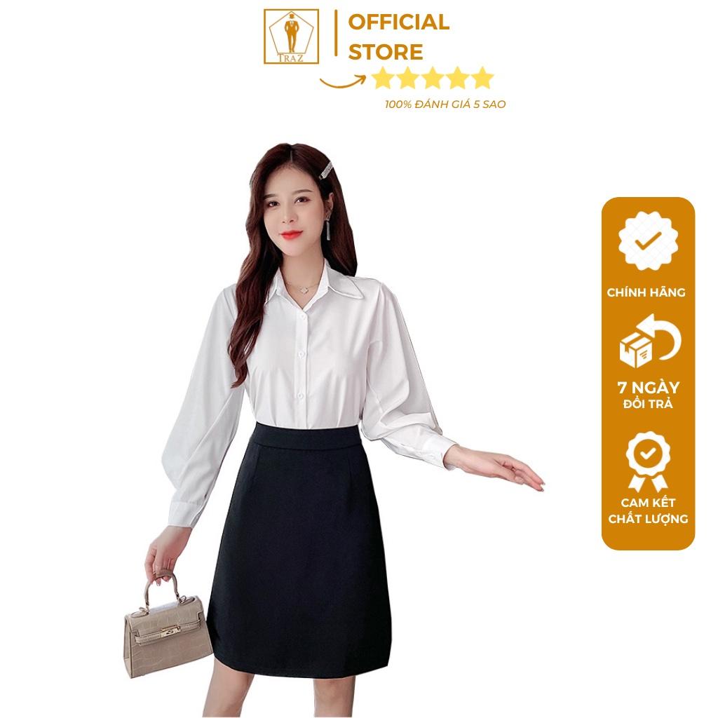 Chân Váy A Chớm Gối TRAZ Công Sở Kiểu Dáng Đơn Giản