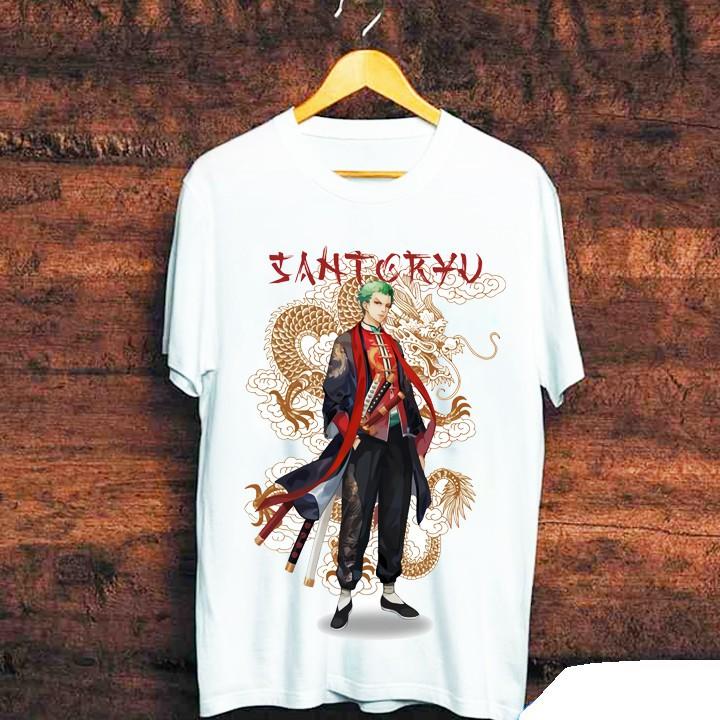 BST Áo phông unisex nam nữ in hình one piece - luffy - ace zoro ngầu hết nấc