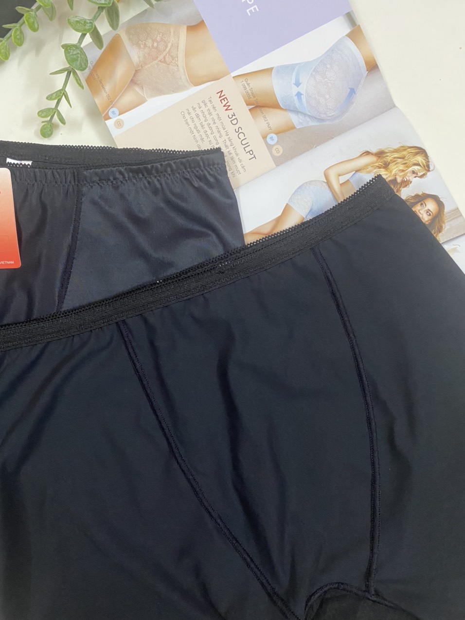 Quần lót đùi mặc trong váy cạp cao gen bụng nâng mông Vicci V10 không hằn vết, không lộ viền, chất liệu thun lụa Nhật cao cấp mềm mịn, mát lạnh