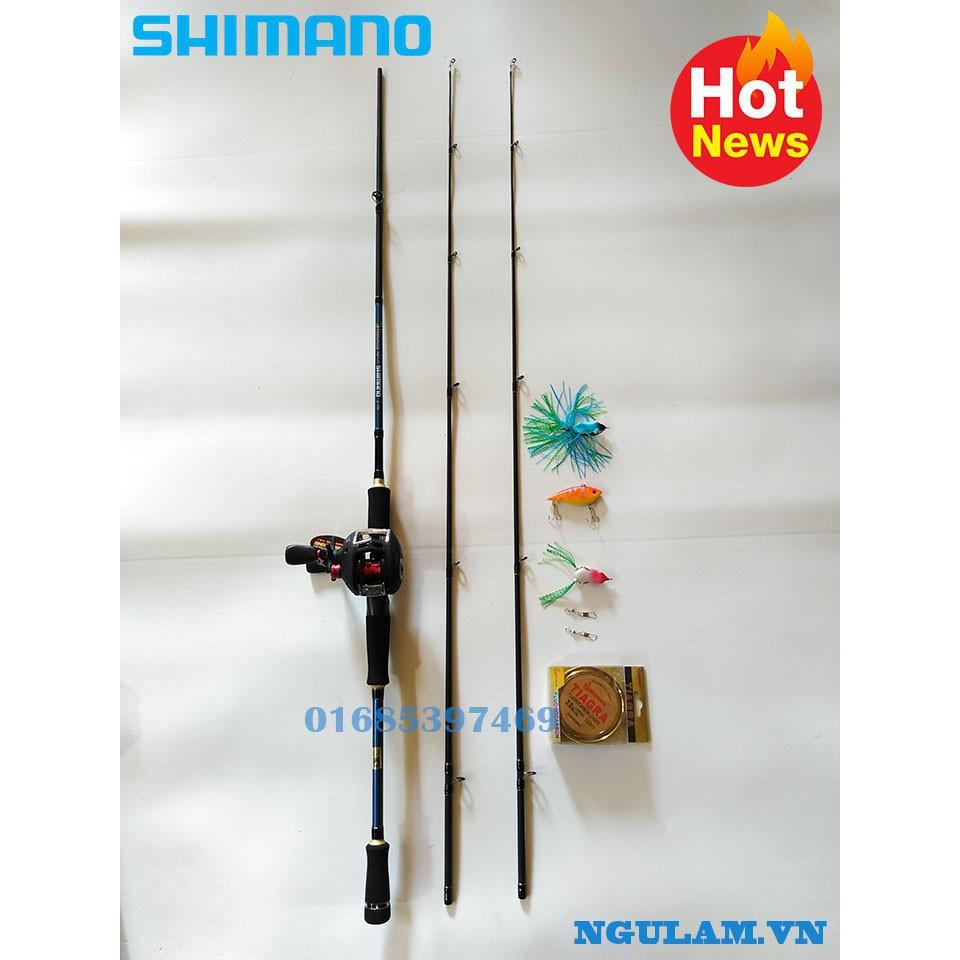Bộ Cần Câu Lure Máy Ngang Shimano 1m8- 2m1- 2m4 docaucagiangnam