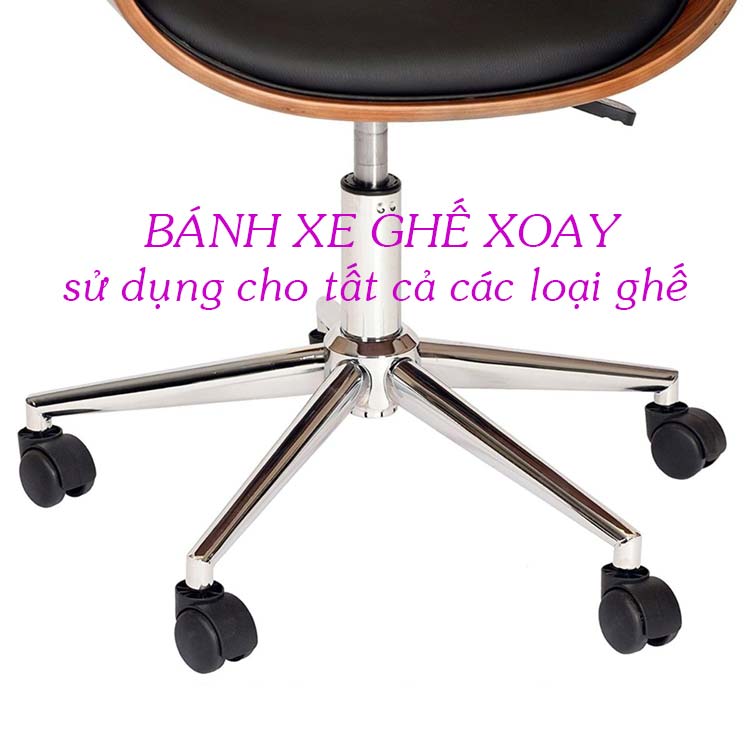 Bánh xe ghế văn phòng Bánh xe ghế xoay bền chắc DÙNG ĐƯỢC CHO MỌI LOẠI GHẾ