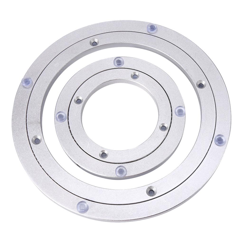 2pcs Round Turntable Bearing 5/16 Thick Heavy Duty Swivel Plate 4/10inch