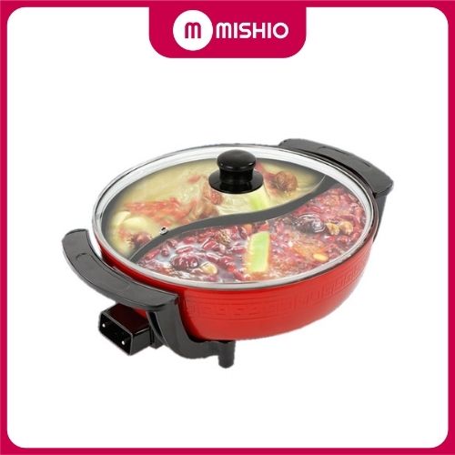 Nồi lẩu điện 2 ngăn Mishio MK112 5L - Hàng chính hãng