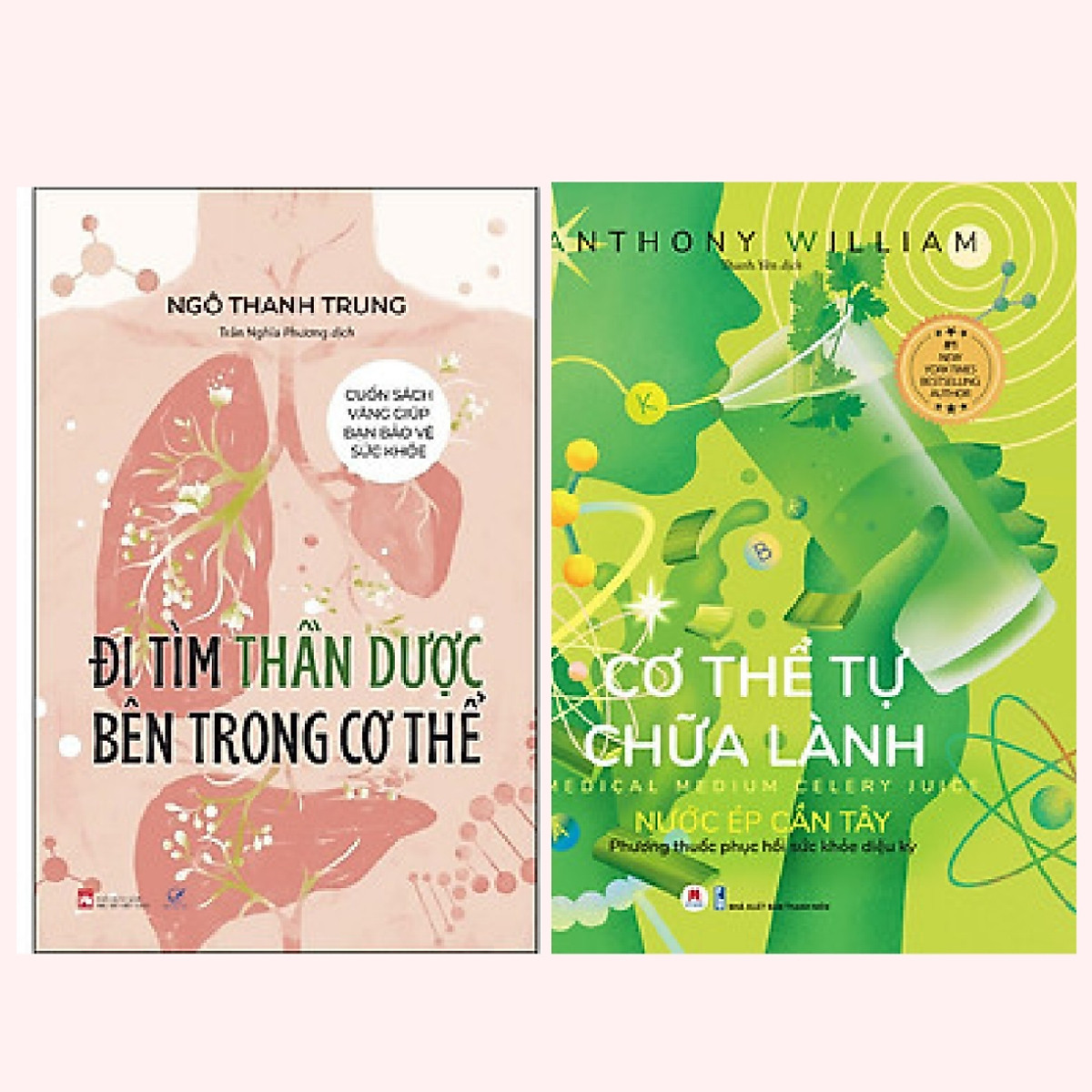 Combo: Cơ Thể Tự Chữa Lành-Nước Ép Cần Tây + Đi Tìm Thần Dược Bên Trong Cơ Thể