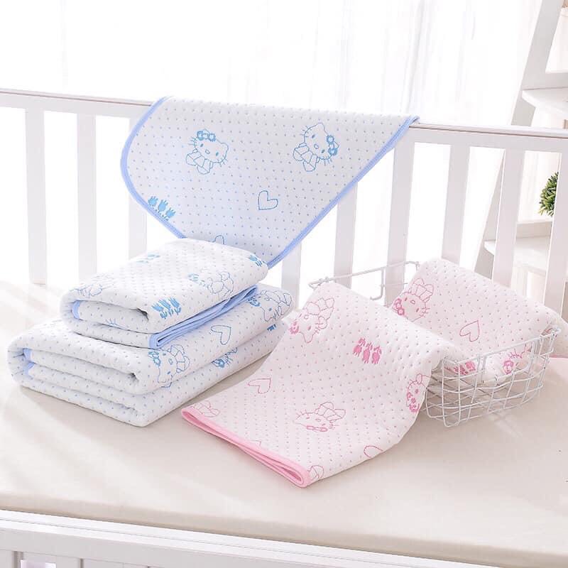 Tấm lót chống thấm coton 4 lớp đa chiều cho bé