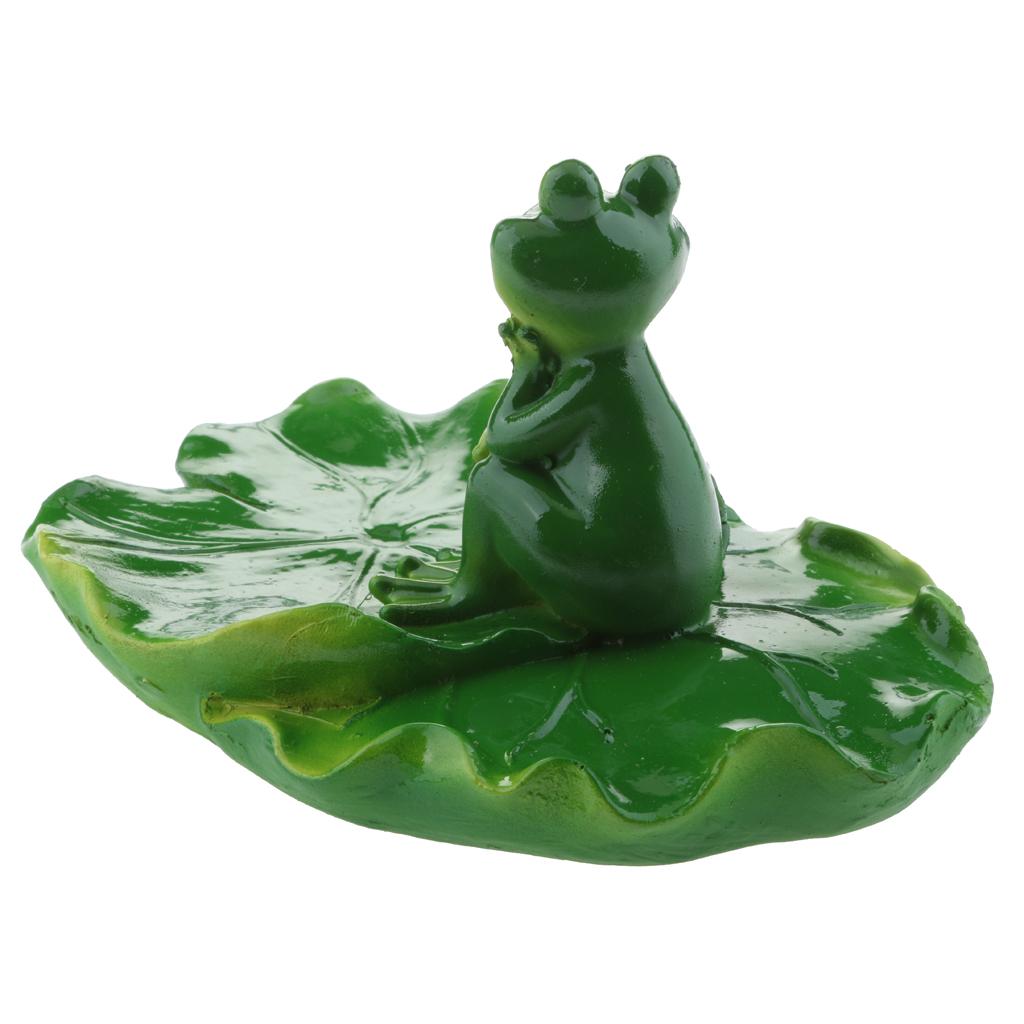 Lotus Leaf & Frogs Floater Outdoor Pool & Pond Ornament Garden Decoration