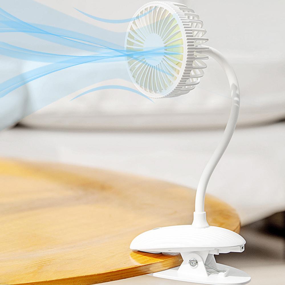 Quạt kẹp di động 3 bánh răng điều chỉnh tốc độ gió,Độ ồn thấp,dung lượng pin 2000mAh,hỗ trợ sạc qua USB