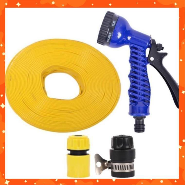 Bộ dây tăng áp 3 lần vòi xịt nước rửa xe, tưới cây loại 7-10m  206843