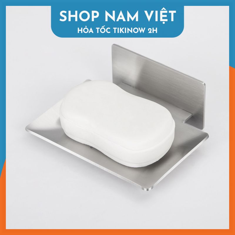 Khay Xà Phòng Inox 304 Cao Cấp Dán Gạch Men, Dán Kính