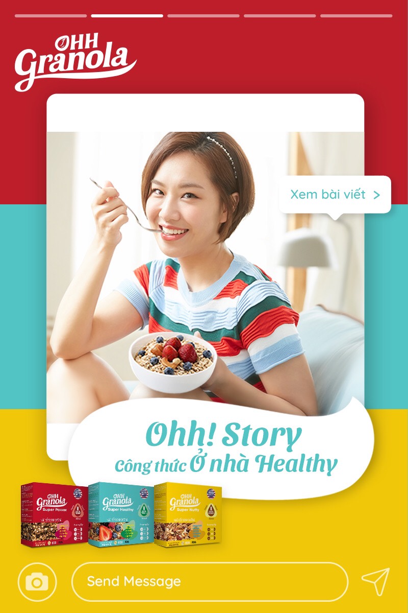 OHH Granola Ngũ Cốc Hạt Mix Trái Cây Sấy Best Seller TIKI - Tiết Kiệm Combo 2 Hôp - Ăn Sáng - Dòng Super Healthy Ăn Vặ tGiảm Cân 02 hộp x 250g, Tiêu Chuẩn FDA - Hoa Kỳ