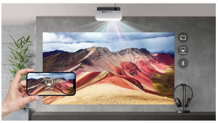 Máy chiếu LG CineBeam Laser 4K HU810PW - Hàng chính hãng