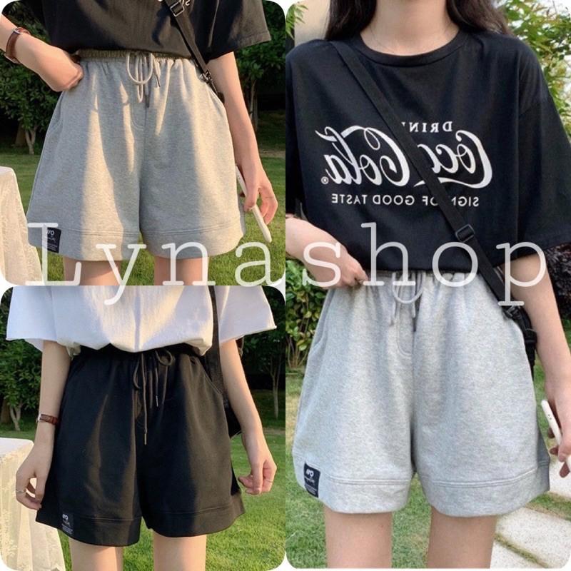 Quần Đùi Unisex Dáng Hàn Mùa Hè Siêu Mát  Quần Short Ống Rộng Cực Dễ Mix Đồ 2 Màu