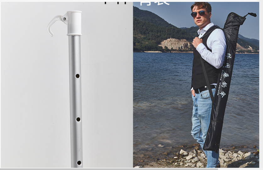 Ô câu cá 2 tầng màu xanh dương đậm 360 độ. 2.0m, 2.2m