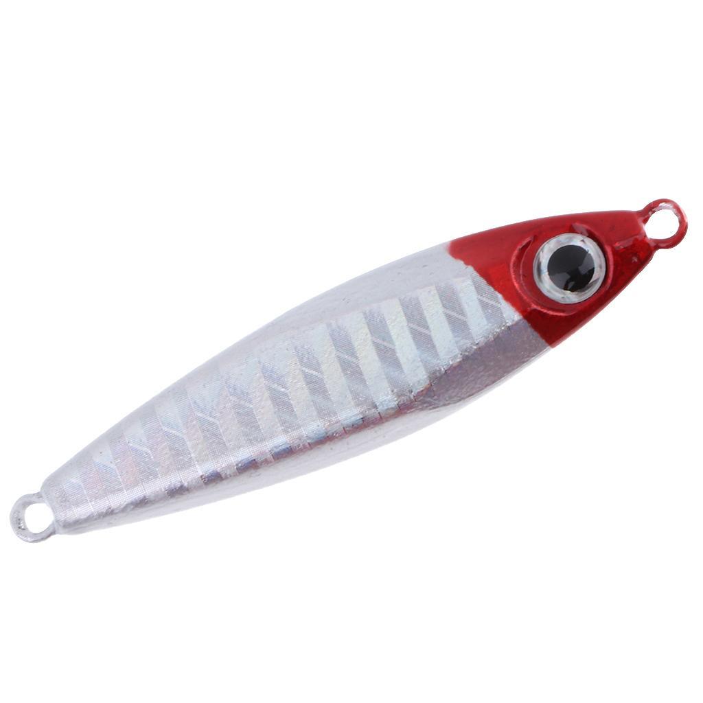 Metal Fishing Lure Jigging Iron Plate Micro Jig Hard Fishing Lures 30g 6CM