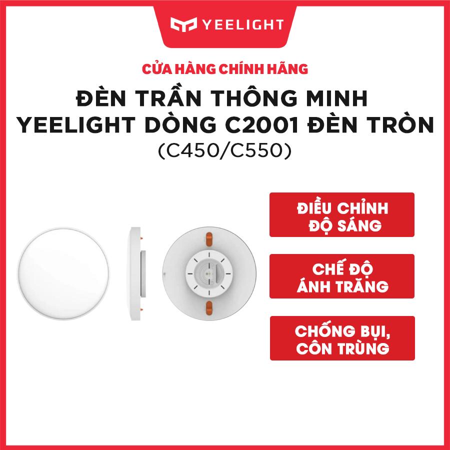 Đèn led ốp trần dòng Yeelight C2001 đèn tròn C2001C450/C2001C550, chế độ ánh sao, hỗ trợ Homekit