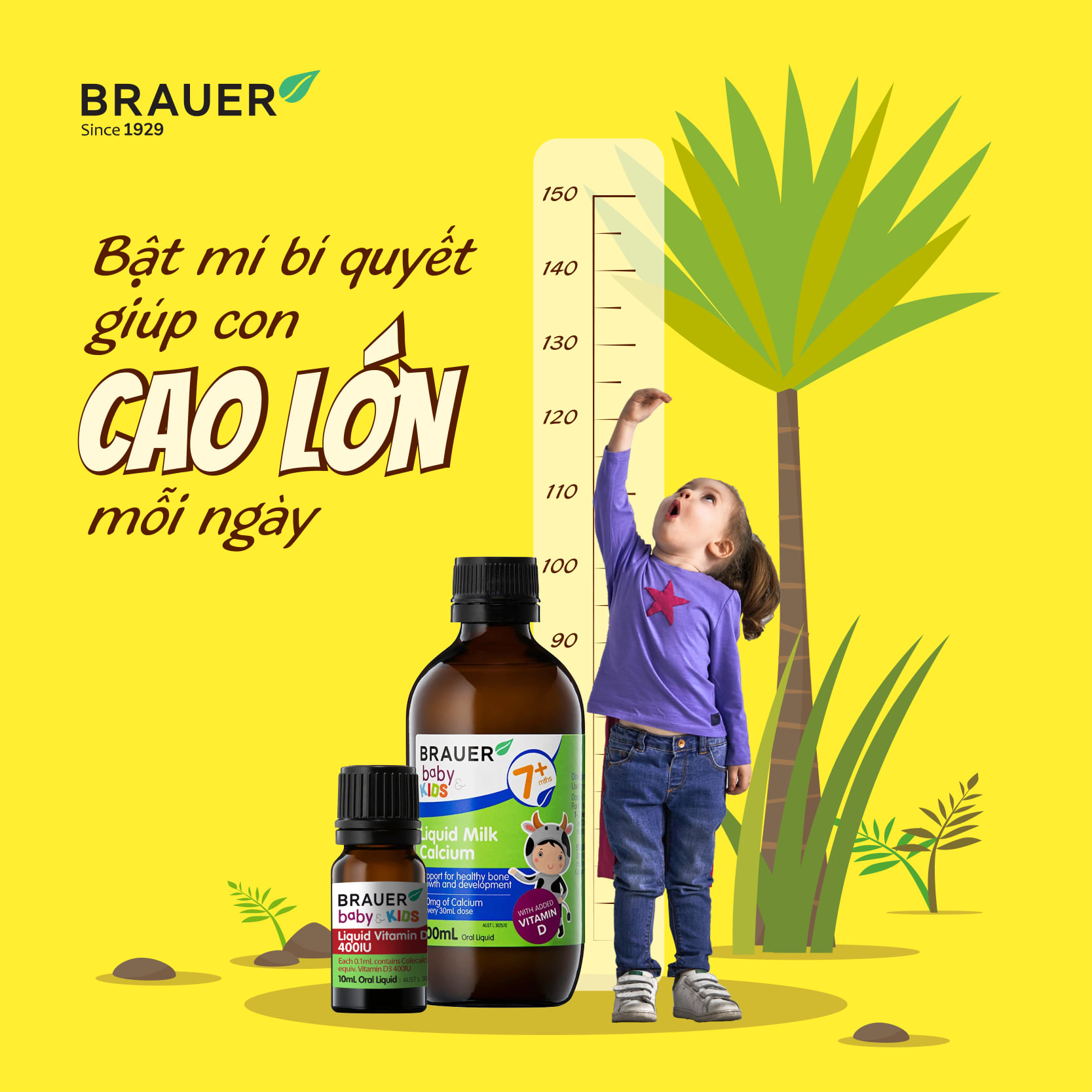 Vitamin D Brauer Úc dành cho trẻ sơ sinh trở lên (10ml)