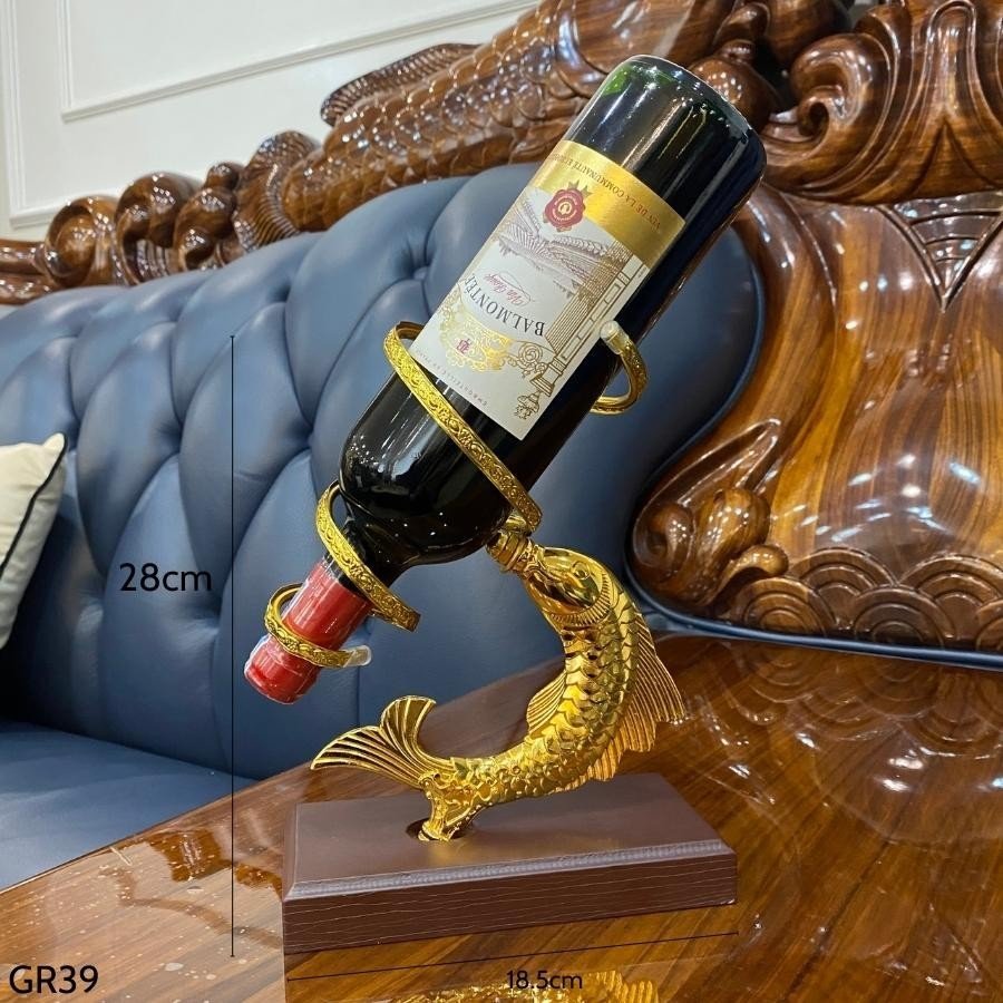 Giá đựng vang cá chép tân cổ điển GR39