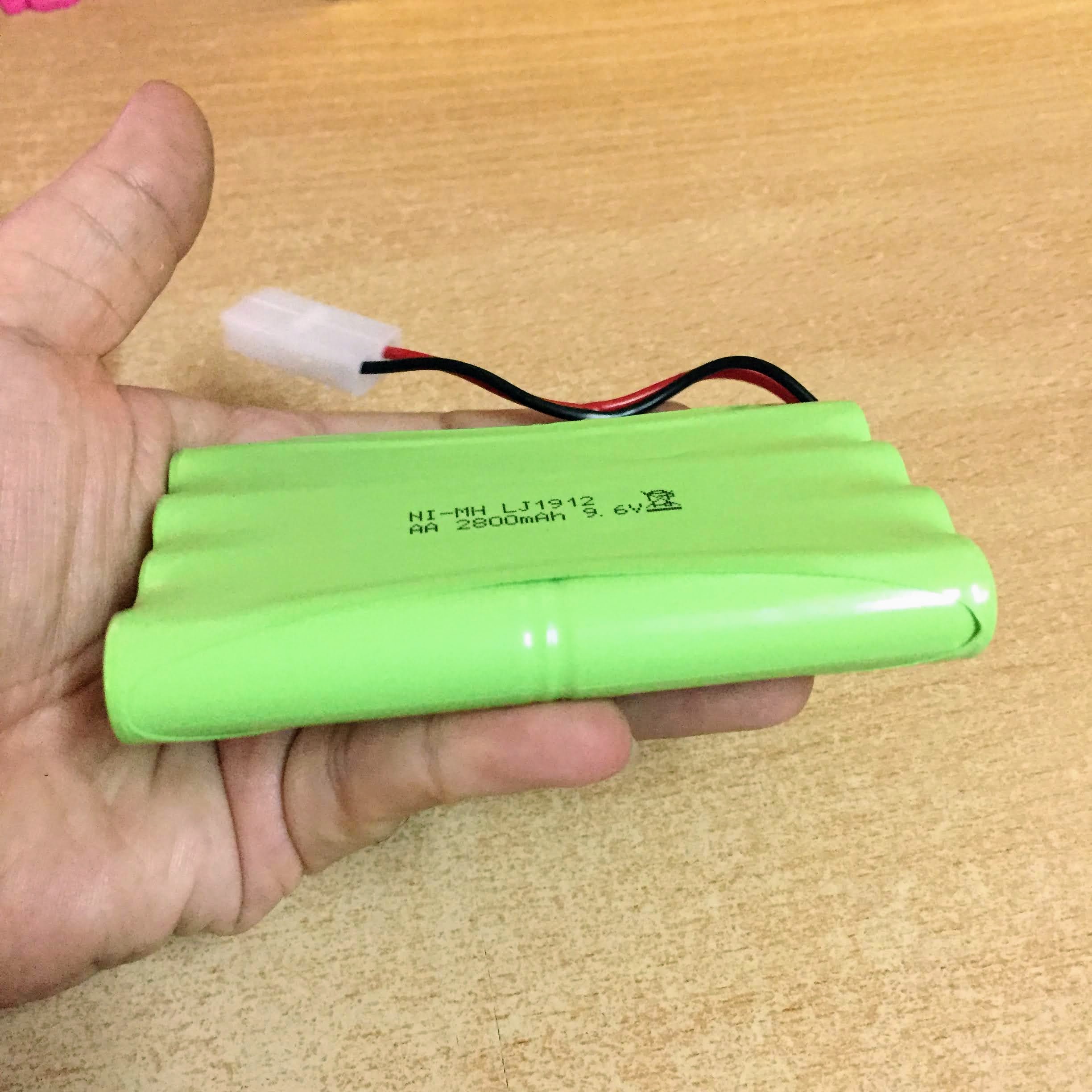 Pin sạc 9.6V dung lượng cao 2800mAh chân cắm Jack Ket 2P