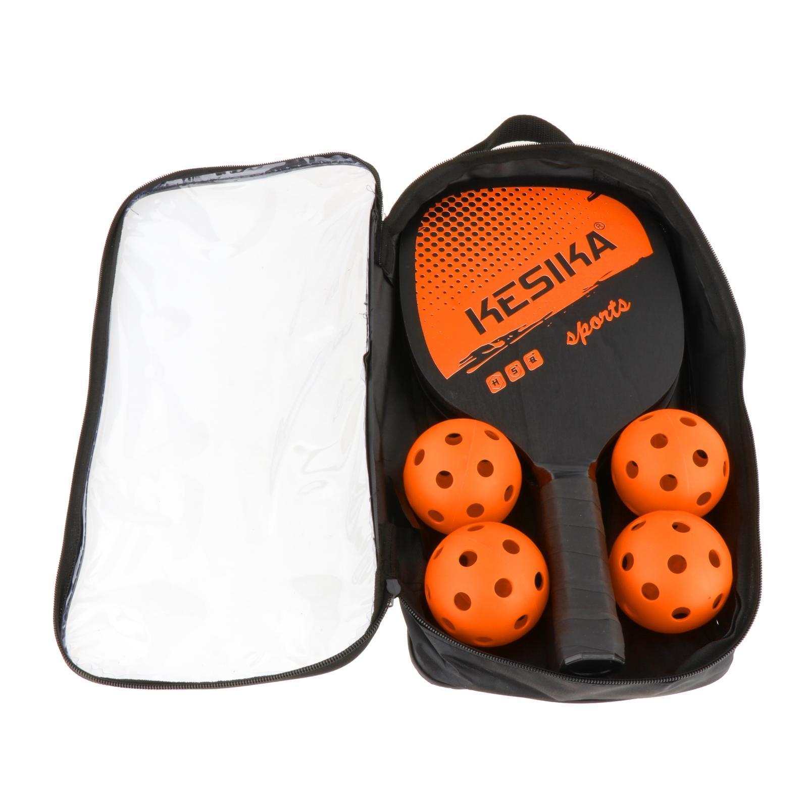 2-3pack Professional Pickleball Paddles Comfort Grip with Bag 4 Balls Racquet