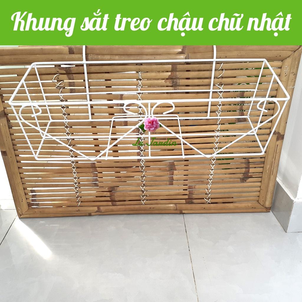 Giỏ sắt treo ban công loại tốt kích thước lớn 64x22cm
