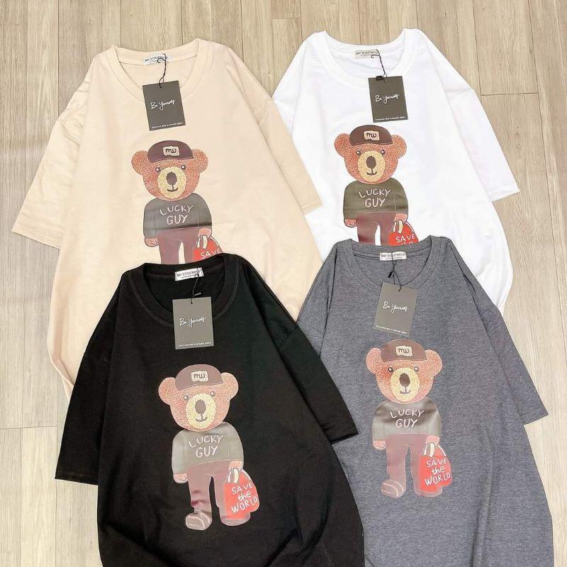 Áo thun cotton Gấu cực xinh