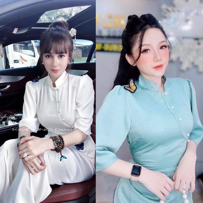 Đồ Lam Đi Chùa # Sẫm Lụa Cao Cấp Bươm Bướm # Quần Áo Nữ # Đồ Bộ Nữ