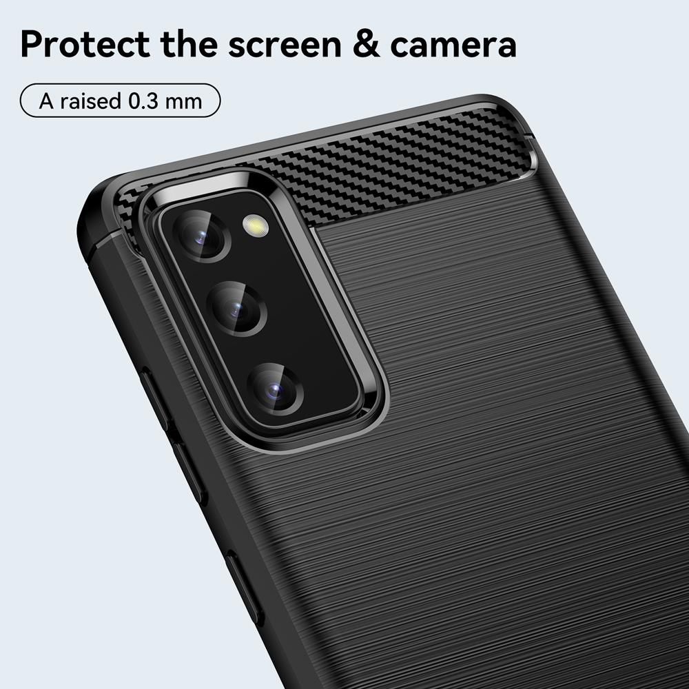 Ốp lưng dành cho Samsung S20 FE ốp silicone mềm Carbone phay xước chống sốc chống vân tay