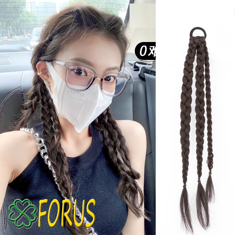 Tóc giả tết thắt bím JQ36 FREESHIP tóc tết thắt bính, tóc giả thắt bím, tóc giả nữ tết bính, tóc đuôi sam