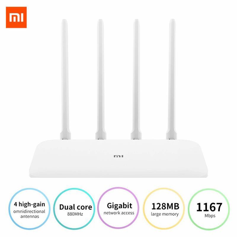 Router Wifi AC Xiaomi 4A Gigabit Trắng - Hàng chính hãng - Router phát wifi XIaomi chính hãng Trải nghiệm wifi tốc độ cao