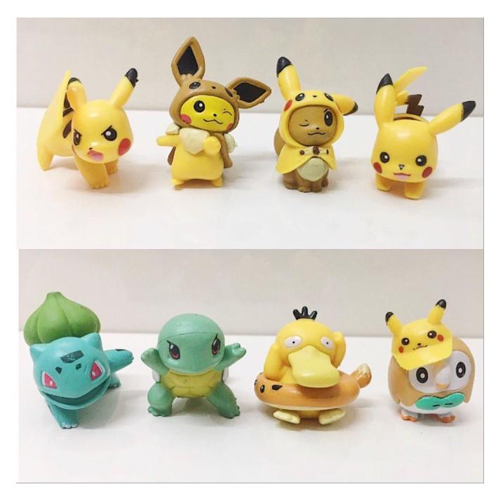 Set Mô Hình 08 Nhân Vật Picachu 4-5cm