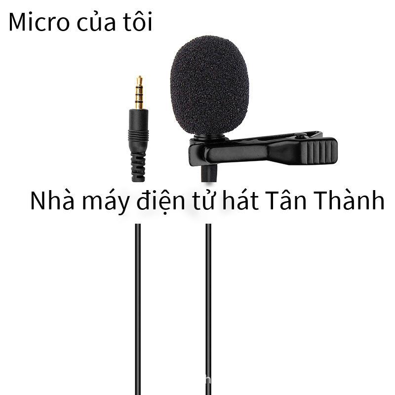 Phong cách mới nhất micrô cài áo hội nghị truyền hình hội nghị ghi âm cuộc gọi thoại micrô điện thoại di động phỏng vấn máy tính micrô chụp ảnh