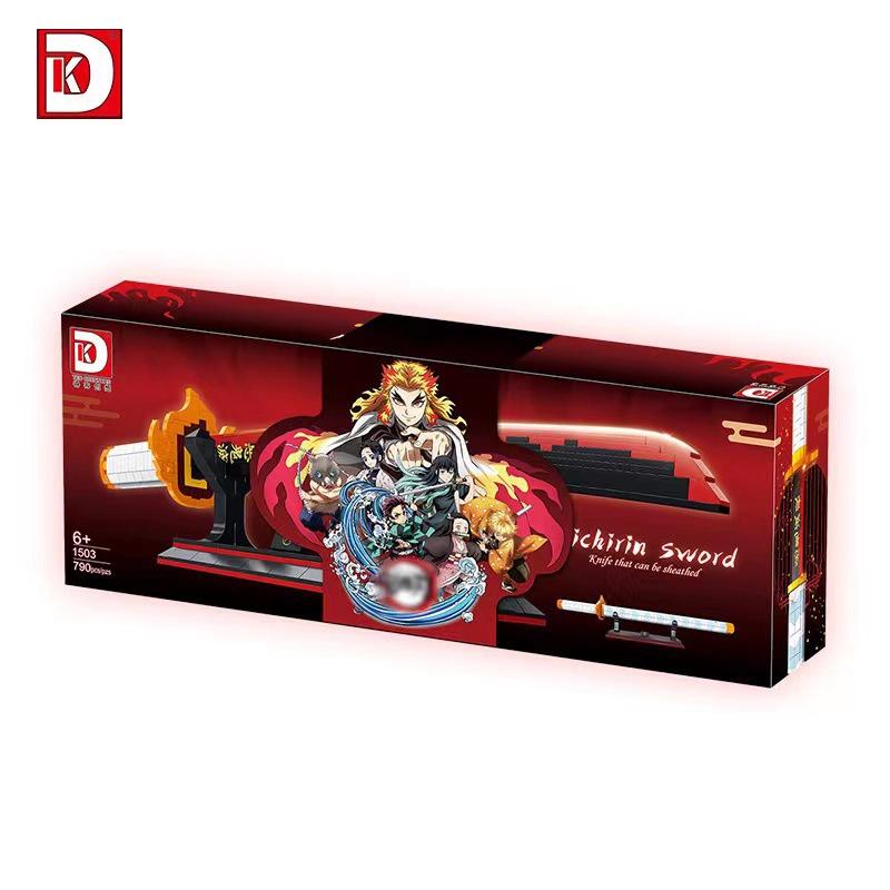 Đồ Chơi Lắp Ráp Kiểu LEGO Mô Hình Thanh Kiếm Viêm Trụ Demon Slayer Blade-Sun Wheel Với 790 Mảnh Ghép