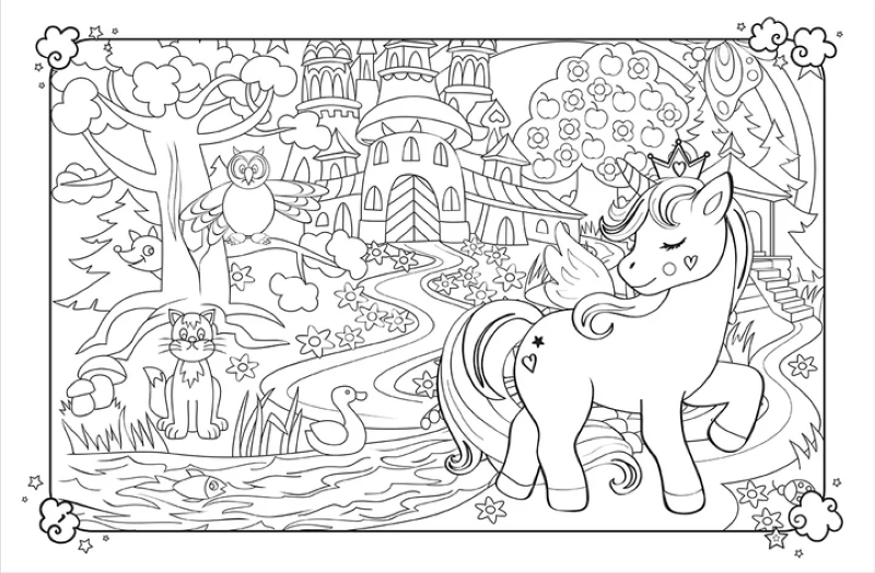 Sách Giant Activity Pad - Unicorn