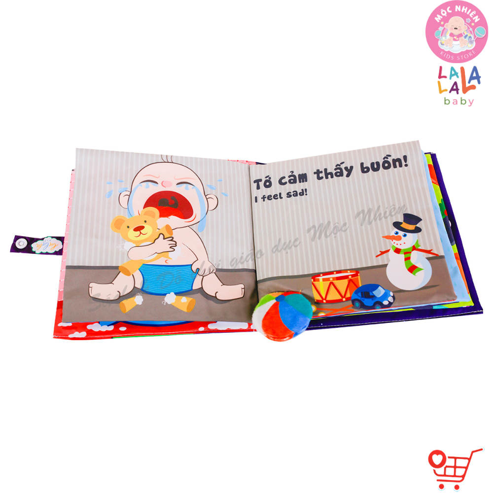 Sách Vải Lật Mở Đa Tương Tác Cho Bé 0 - 4 tuổi - Lalala Baby (Nhiều chủ đề)