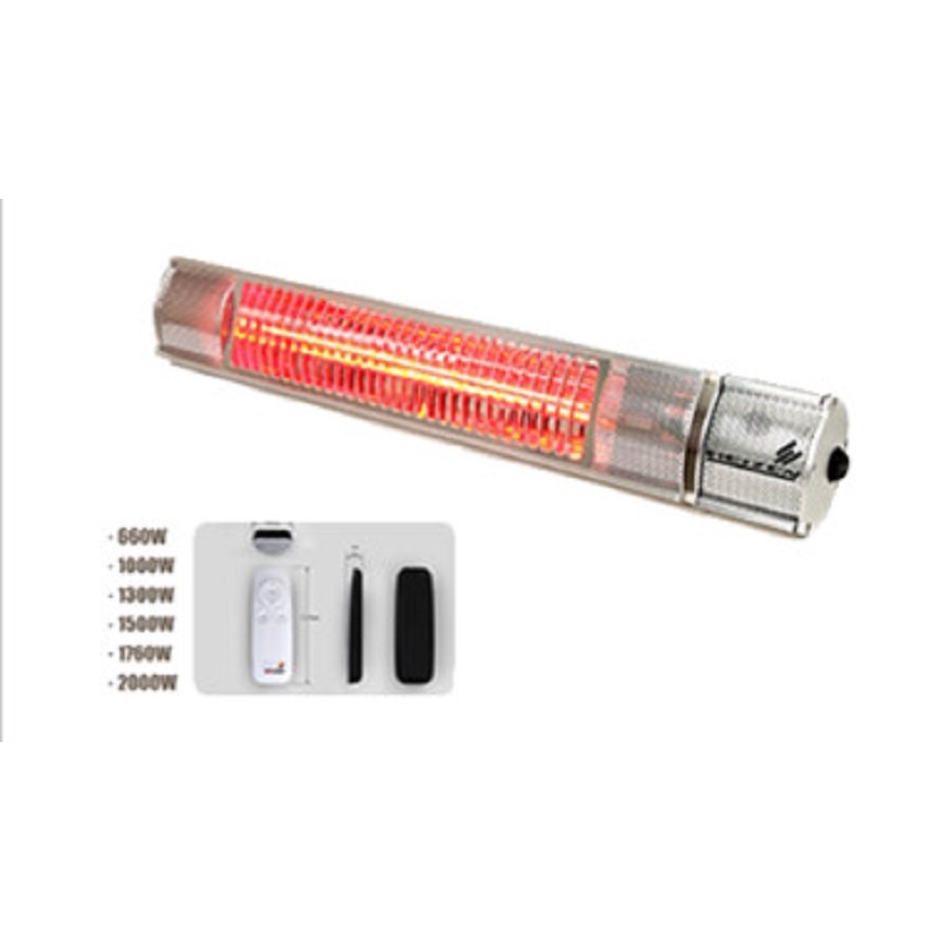 Đèn sưởi nhà tắm hồng ngoại Heizen HE-ITR có điều khiển từ xa, 2000W Hàng chính hãng
