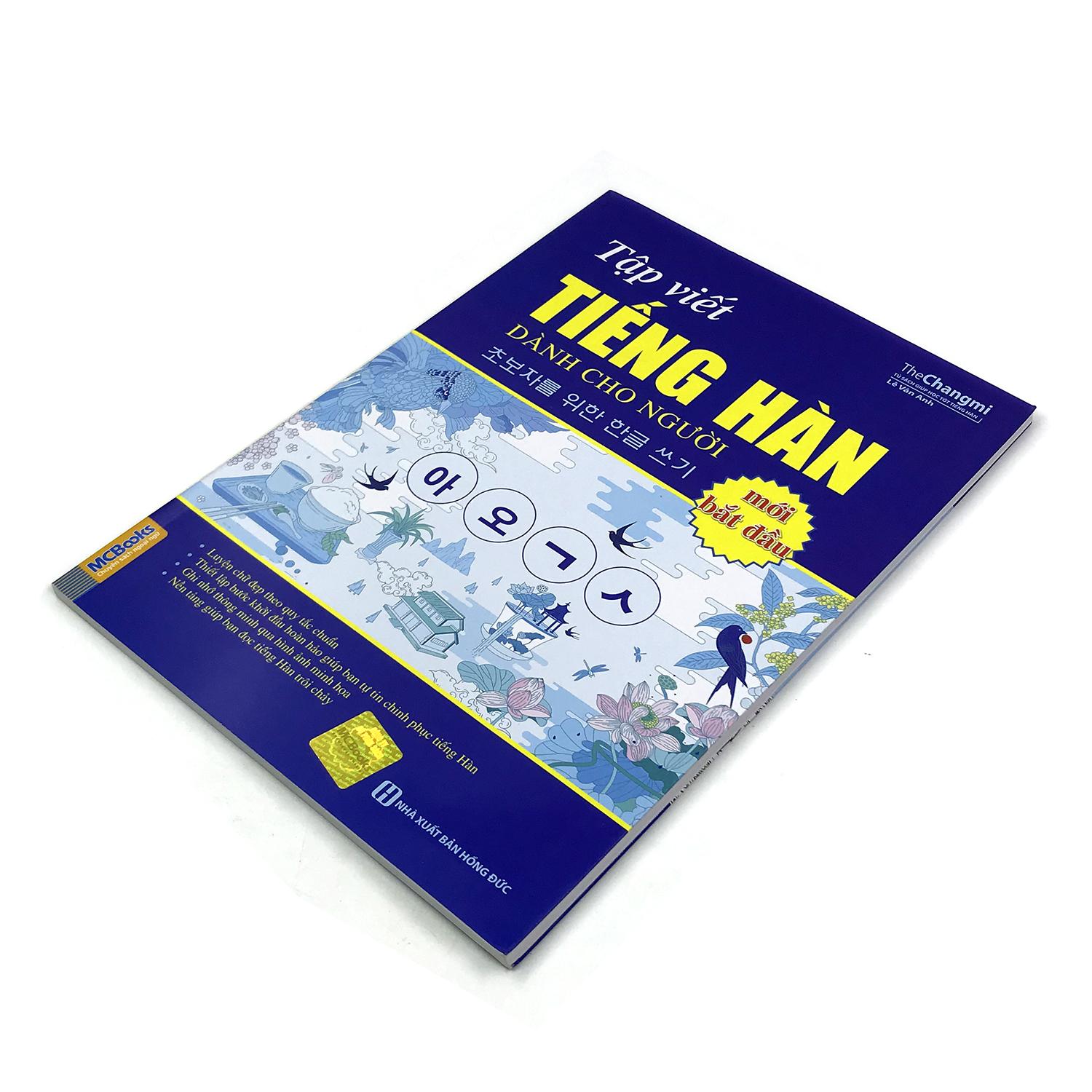 Combo 2 cuốn: Tập Viết Tiếng Hàn Dành Cho Người Mới Bắt Đầu + Luyện Nghe Tiếng Hàn Dành Cho Người Mới Bắt Đầu