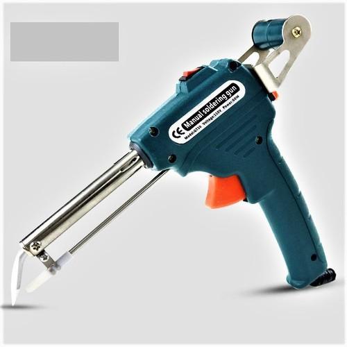 Mỏ hàn tự động đẩy thiếc hàn mũi cong có công tắc 60w loại tốt thiết kế mới siêu bền