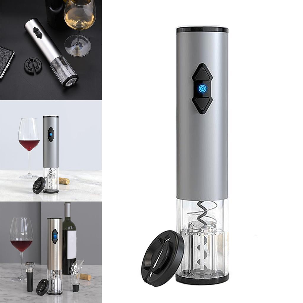 Electric Wine Opener Automatic Cordless Corkscrew Bottle Tool Battery Power